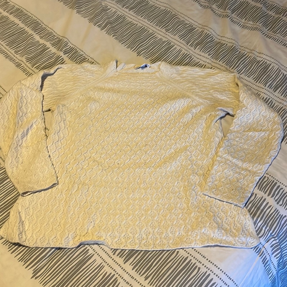 St. johns bay off-white knit sweater